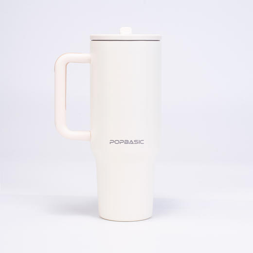 POPBASIC 新款简约高颜值咖啡杯保温保冷便携直饮水杯304不锈钢 商品图4