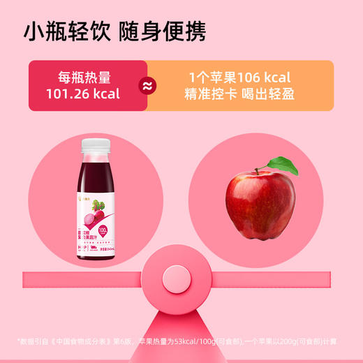 【小瓶轻饮】HPP好蔬源 甜菜根复合果蔬汁 245ml*1瓶 随身便携 商品图1