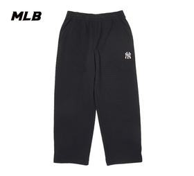 【S/L断码服】【微瑕，如无货做退款处理】MLB男女同款简约小标24秋冬新款针织长裤3APTB1146