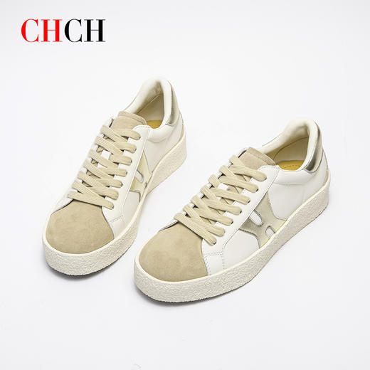 CHCH平衡鞋牛皮休闲平底板鞋女鞋CO2B5171 商品图0