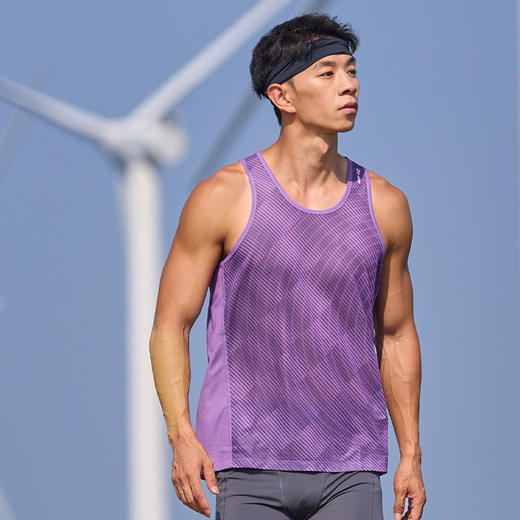 多威跑步背心男夏季新款专业运动背心透气无袖T恤2152001 商品图6