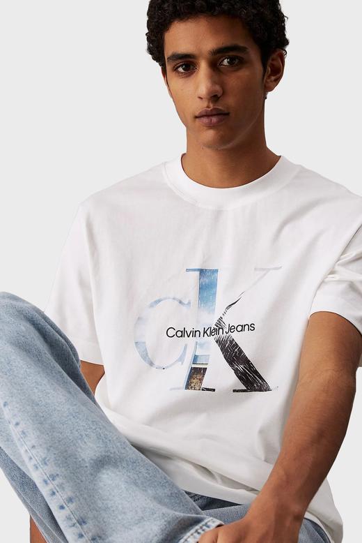 【特惠秒】Clavin Klein 男士宽松款印花logo全棉休闲短袖T恤12379 商品图4