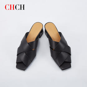 CHCH牛皮编织休闲女凉鞋CN1B1081【无运费险】
