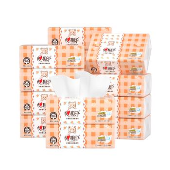 心相印婴儿抽纸 3层110抽*15包加大M码（母婴可用 宝宝纸巾 整箱销售） /家庭清洁/纸品 /清洁纸品 /抽纸 商品图2