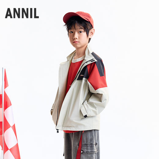 【实体店同款】男童梭织夹克外套秋季新款安奈儿童装AB535101 商品图2