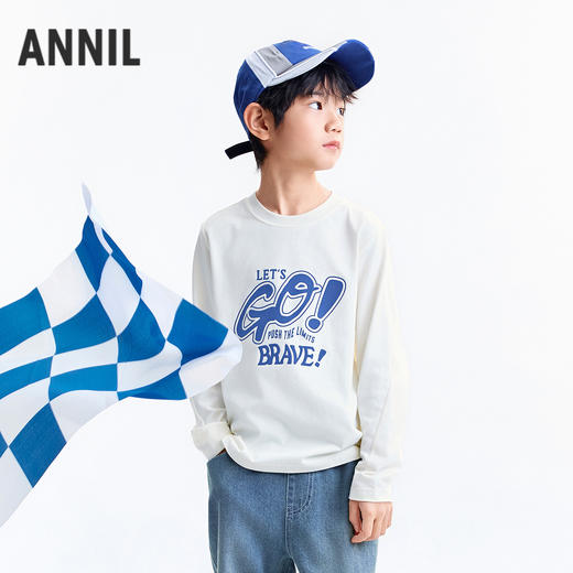 【实体店同款】男童圆领长袖针织衫秋季新款安奈儿童装AB531109 商品图1