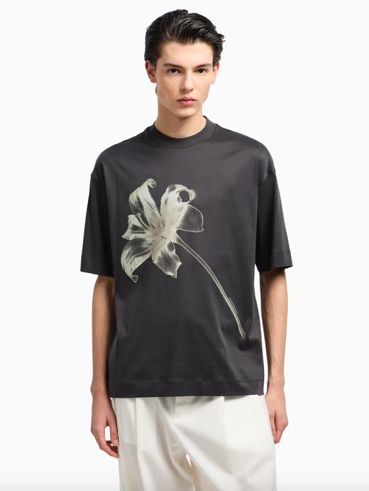 【新品现货到仓特惠秒】Emporio Armani 男士全棉质感简约商务休闲短袖T恤12404 商品图3