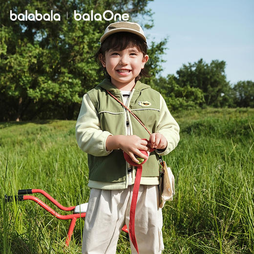 巴拉巴拉balaOne宝宝外套儿童上衣男童女童2025新款秋装假两件潮 商品图2