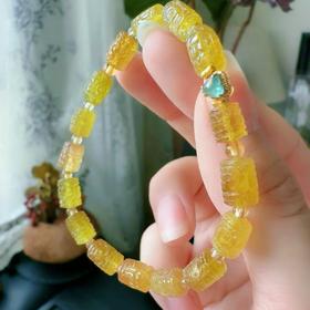 9mm-6.5mm单圈回纹碧玺手串