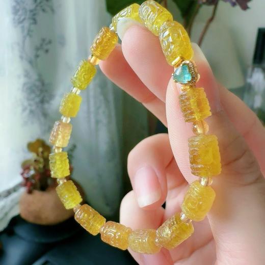 9mm-6.5mm单圈回纹碧玺手串 商品图0