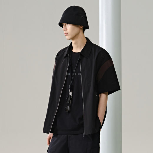 GXG男装 多色时尚翻领短袖衬衫 24年夏季热卖G24X232010 商品图2