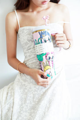 太可爱噜，限定粉保温杯。1180ml大礼盒+收纳袋+固定吸管C070368