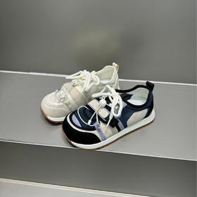 真皮大头网面德训鞋!女款2025夏新款复古圆头厚底时尚潮流爆款阿甘鞋！