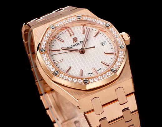 Noob official➕新女款AP 爱彼皇家橡树系列77350 77351型号机械腕表！直径34mm。搭载Calibre 5800自动上链机芯，采用该款式特别设计的玫瑰金自动摆陀（零故障）‼️‼️ 商品图7