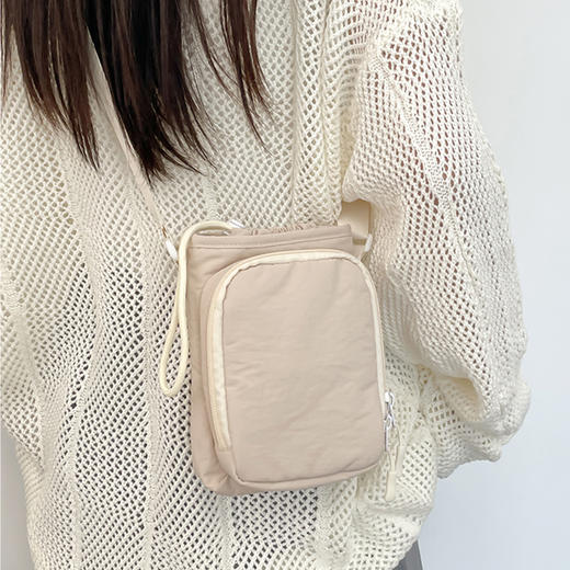 裁缝学苑AQ494斜跨小包纸样女装防水骑行单肩手机包样板图纸版型 商品图4