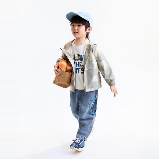 【实体店同款】男童梭织夹克外套秋季新款安奈儿童装XB535223 商品图6