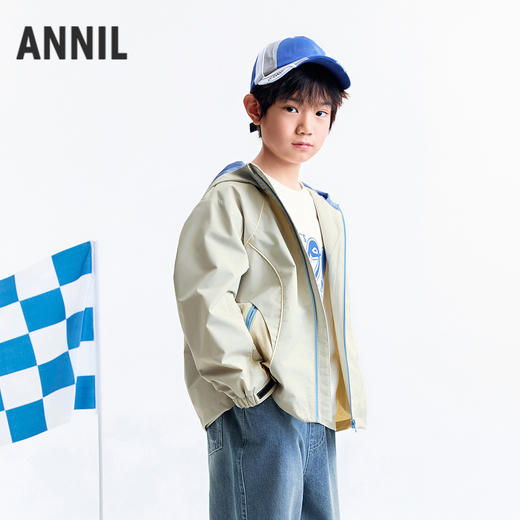 【实体店同款】男童梭织外套秋季新款安奈儿童装AB535110 商品图1
