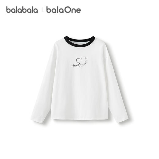 巴拉巴拉balaOne童装女童长袖t恤儿童2025新款秋纯棉洋气休闲上衣★ 商品图4