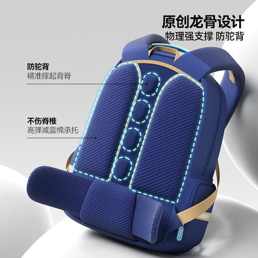 猫太子儿童书包小学生男女一到三六年级减负护脊超轻背包2025新款 商品图1