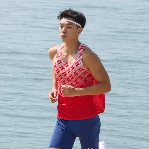 多威跑吧背心男夏季新款运动背心透气无袖T恤2152002 商品图5