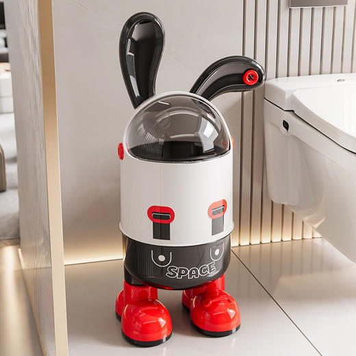 垃圾桶大容量高颜值卡通垃圾桶家用客厅卧室卫生间防水废纸收纳桶 商品图3