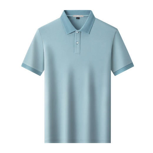 圣得西男士短袖休闲polo衫2025年夏季新款商务百搭立领短袖衬衫 商品图8