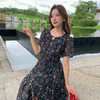 奢姿大码女装2025夏季时尚碎花收腰连衣裙胖妹妹气质减龄印花裙子9952802531 商品缩略图2