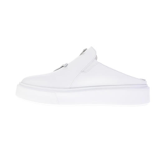 sheme叶片拼接水晶点缀镂空网纱女士真皮穆勒鞋可定制 商品图1