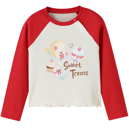 【实体店同款】女童圆领长袖上衣秋季新款安奈儿童装XG531184 商品图6