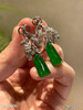 老坑帝王绿无事牌耳坠【5300806】具体价格微信咨询 商品缩略图1