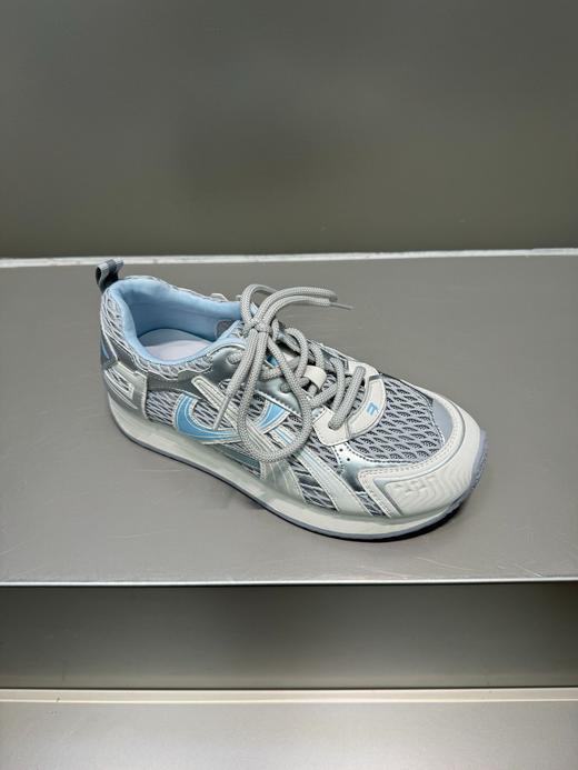 真皮网面透气老爹鞋！女2025夏季新款轻便厚底时尚百搭休闲运动鞋 商品图5