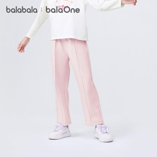 巴拉巴拉balaOne童装儿童裤子女童长裤2025秋新款直筒裤甜美时尚 商品图2