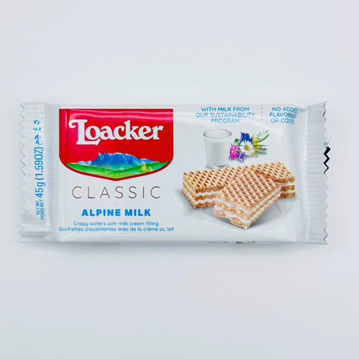 莱家威化牛奶味威化45克 商品图0