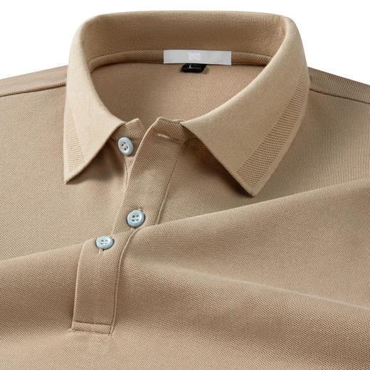 圣得西男士短袖休闲polo衫2025年夏季新款商务百搭立领短袖衬衫 商品图3