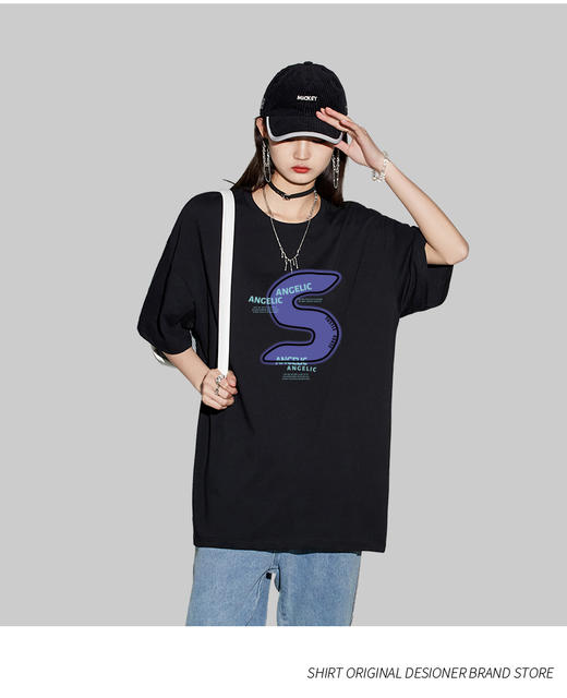 【GZ】无忧购 “清仓大促”印花短袖T恤男女同款休闲百搭圆领纯棉半袖打底衫图案款（截单后3-5天发货） 商品图1