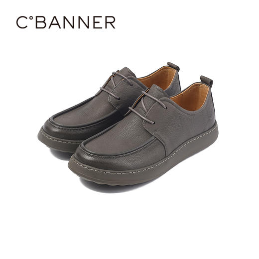 千百度透气休闲皮鞋工装鞋男鞋A25411513 商品图5