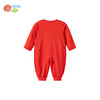 贝贝怡新生婴儿衣服满月服纯棉宝宝连体衣哈衣春秋保暖大红新年装ZB3EL009 商品缩略图6