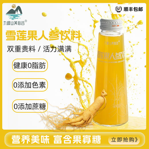 【顺丰包邮】九峰山养心谷雪莲果人参饮料大餐救星果汁果饮健康送礼佳品 商品图0