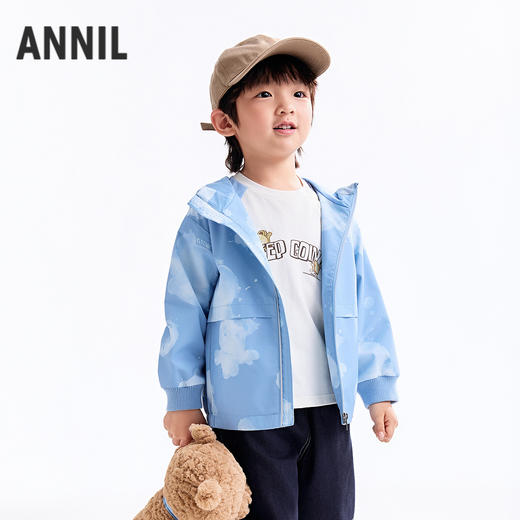 【实体店同款】男童梭织夹克外套秋季新款安奈儿童装XB535223 商品图0