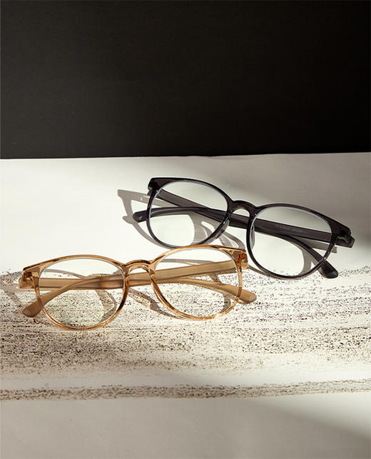 【森哥优选】乐柒 成人防蓝光眼镜超轻透色素颜框椭圆大框百搭时尚韩版Mia ‘不可配度数’ LeSeven 商品图3