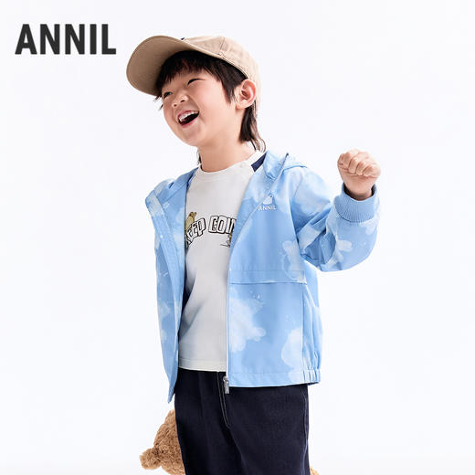 【实体店同款】男童梭织夹克外套秋季新款安奈儿童装XB535223 商品图2