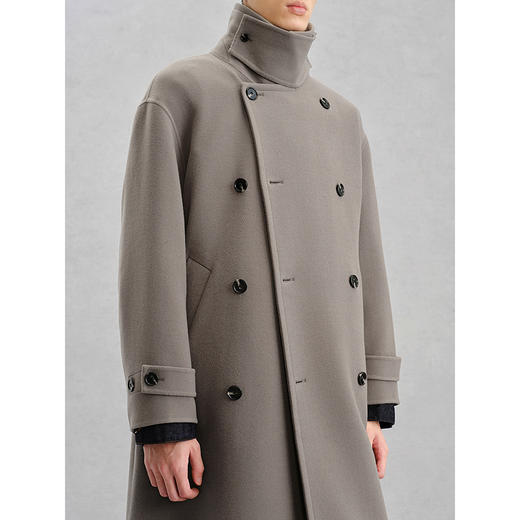 GXG男装 多色休闲通勤长款大衣 24年冬季热卖G24X264018 商品图4