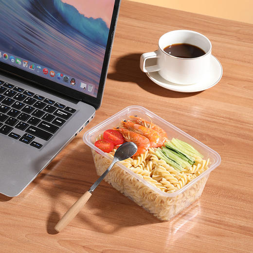 【批发】美丽雅一次性方形餐盒带盖一次性碗外卖打包盒快餐盒食品保鲜饭盒 商品图2