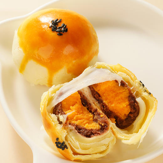 轩妈蛋黄酥低糖红豆味55g*6枚*2盒 商品图1