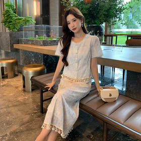 奢姿大码女装2026夏季时尚减龄圆领套装胖妹妹气质优雅花边两件套9952990509