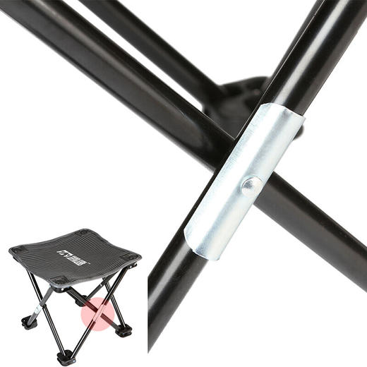 凯速可折叠户外马扎小凳子（配收纳袋）HG35 (黑色）【XPTX】 商品图1