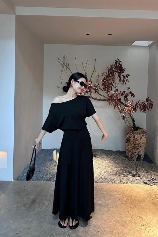 LNNNS 黑色简约圆领套装裙 20875 商品图0