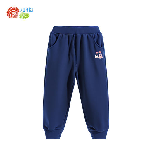 贝贝怡童装儿童长裤2025春新款中大童束脚裤休闲女宝宝洋气运动裤ZB3EK004 商品图5