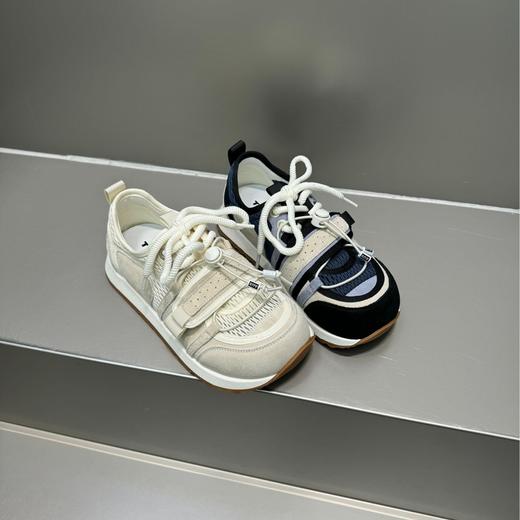 真皮大头网面德训鞋!女款2025夏新款复古圆头厚底时尚潮流爆款阿甘鞋！ 商品图4