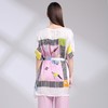裘堤婼JETEZO	造型设计感印花雪纺衫	BA2029A1 商品缩略图8